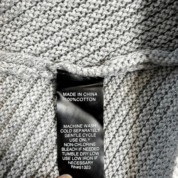 VINCE CAMUTO 100% Cotton Knit Open Cardigan Sweater, Size M - Picture 9 of 9